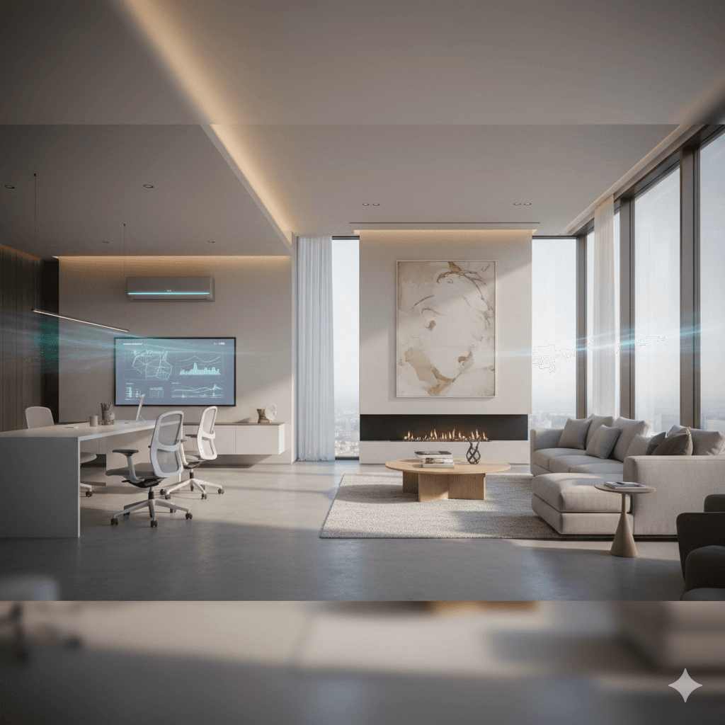 Ambiente climatizado, confortable y moderno